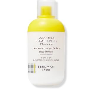 NIB BEEKMAN SOLAR MILK CLEAR SPF50 SUNSCREEN GEL
